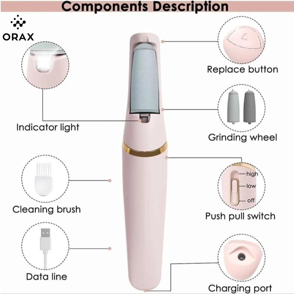 ORAX SmoothFeet™ Pro – جهاز إزالة تشققات القدم في دقائق ✨