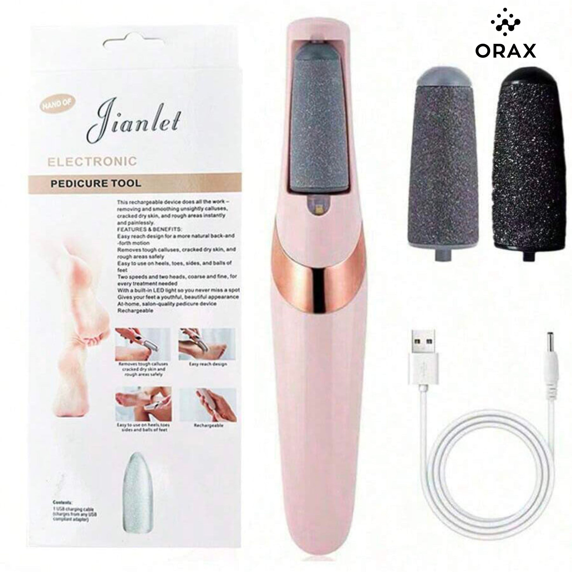ORAX SmoothFeet™ Pro – جهاز إزالة تشققات القدم في دقائق ✨